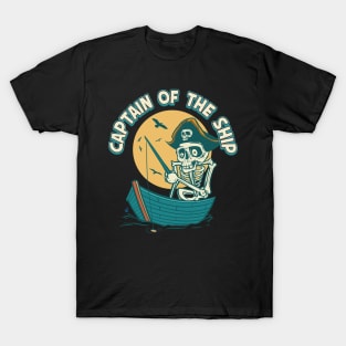 Captain of the Ship - Skeleton Pirate Graphic T-Shirt